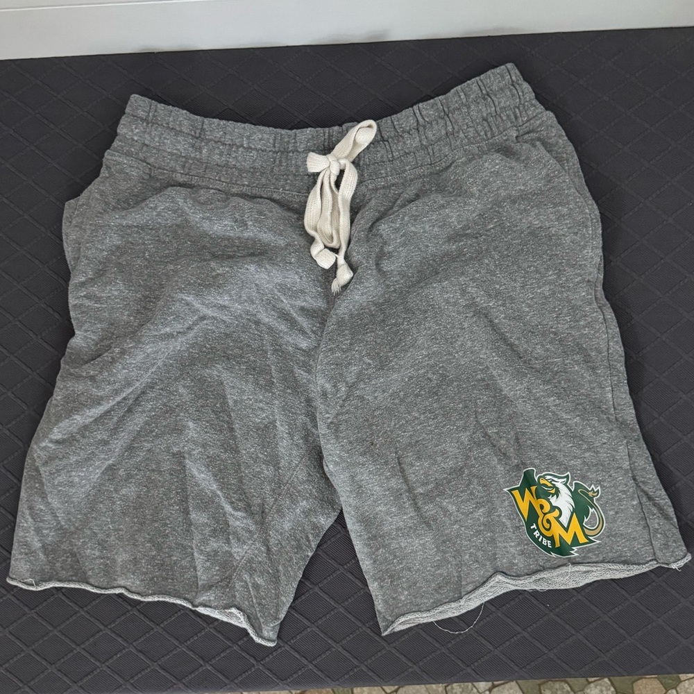 College of William & Mary Hanes Gray Athletic Shorts with Drawstring Waistband